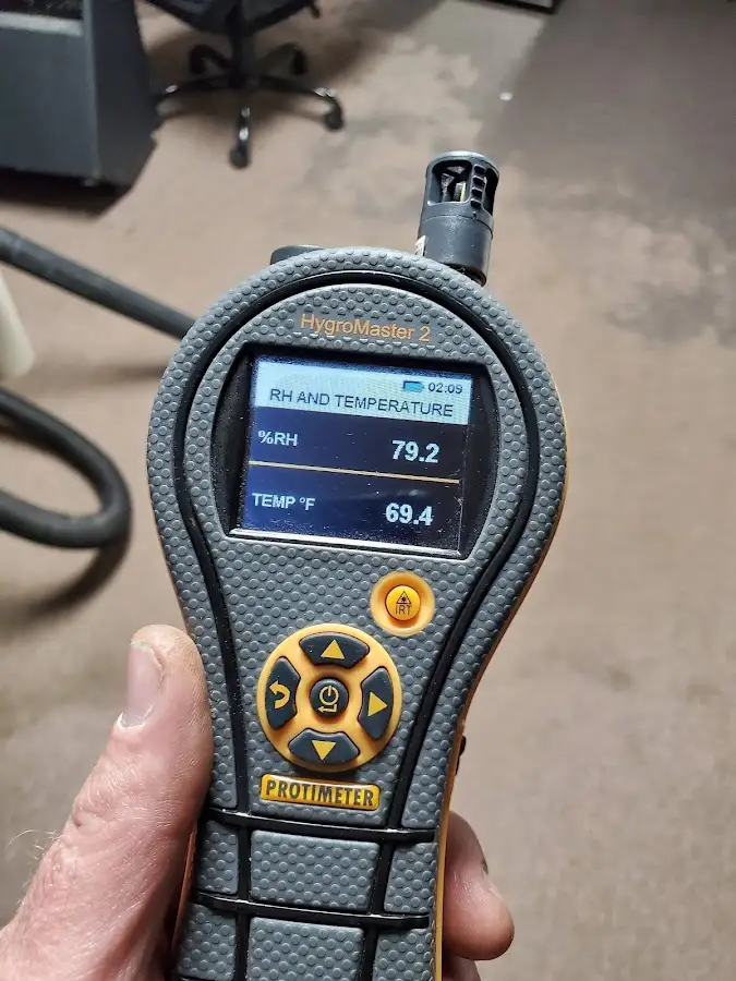 Moisture meter humidity assessment for Fire & Smoke Damage Restoration in Olean